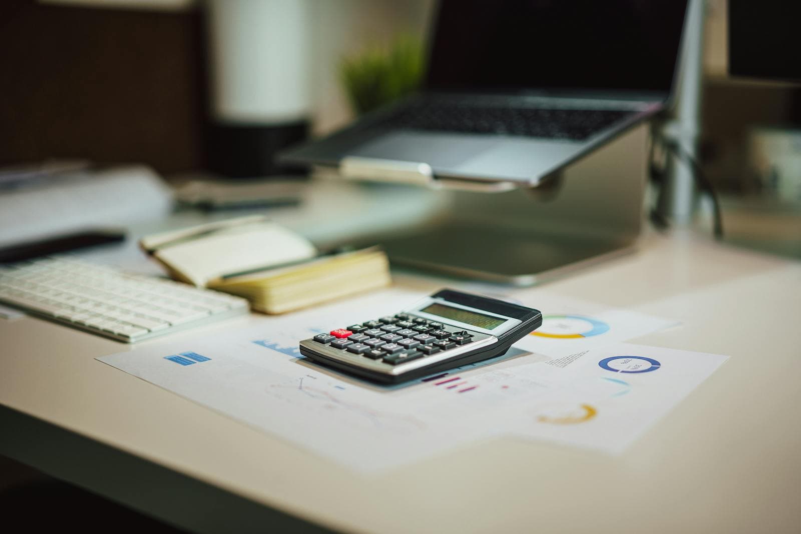 Home energy planning documents on a desk